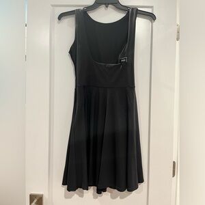 SHOW US YA TOPS MATTE BLACK UNDERBUST DRESS